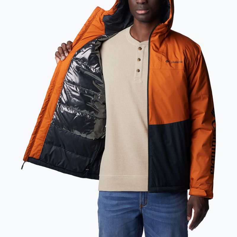 Columbia Point Park Insulated Herren Daunenjacke schwarz und orange 1956811 5