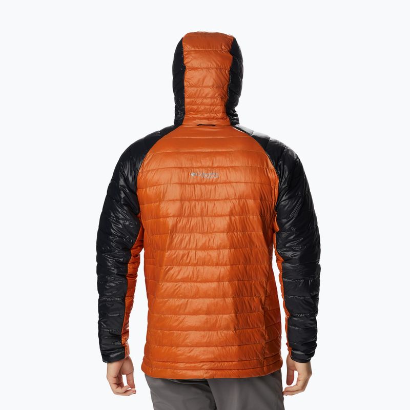 Columbia Herren Platinum Peak Hooded Daunenjacke schwarz und orange 2008611 3