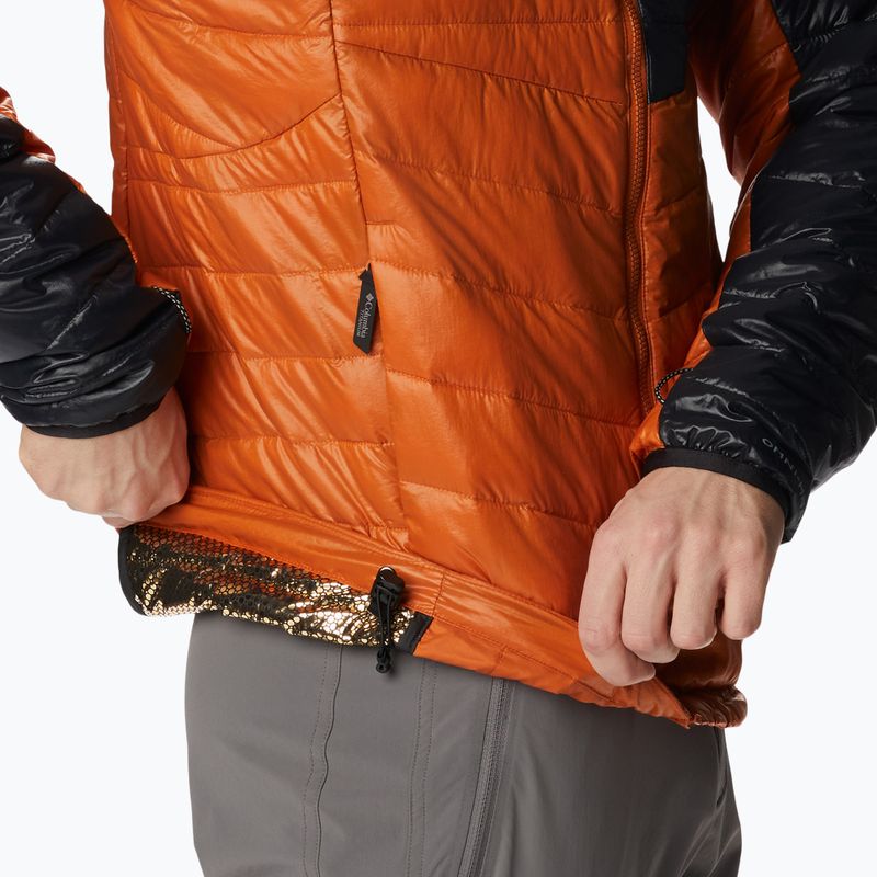 Columbia Herren Platinum Peak Hooded Daunenjacke schwarz und orange 2008611 5