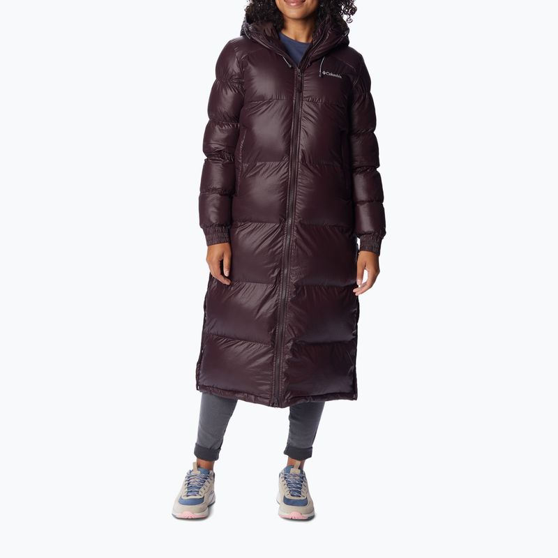 Daunenjacke Damen Columbia Pike Lake Long dunkelrot 197624