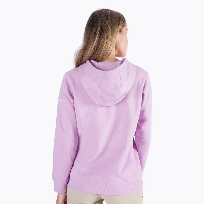 Damen-Trekking-Sweatshirt Columbia Logo lila 1895751 3