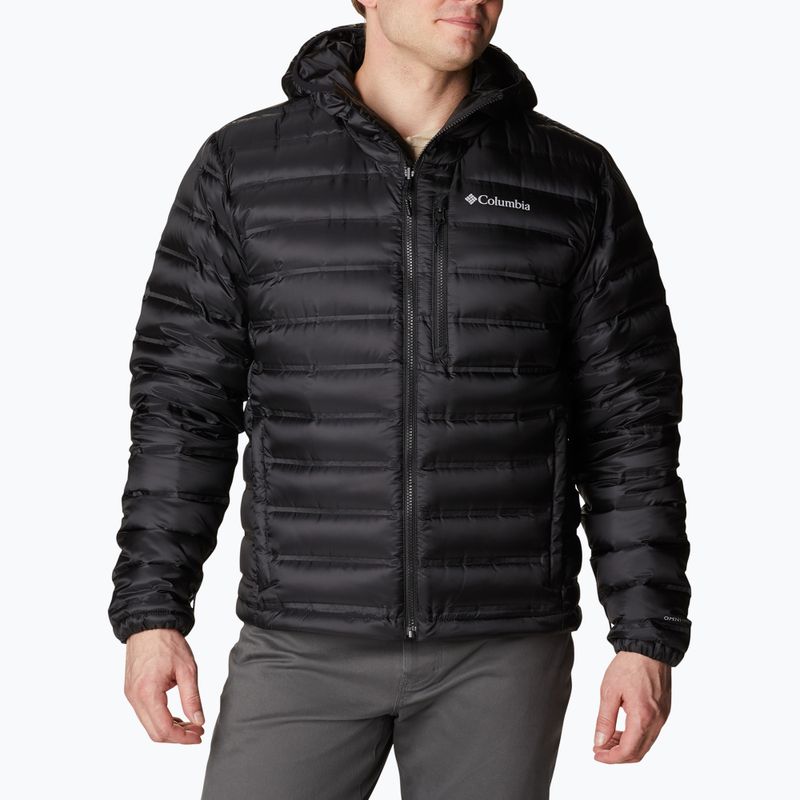 Herren Columbia Pebble Peak Down Hooded Jacket Schwarz 2008315