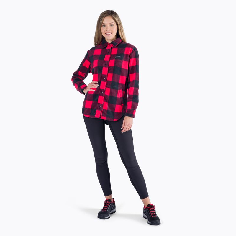 Columbia Benton Springs Damen Shirt rot und schwarz 1958691 6
