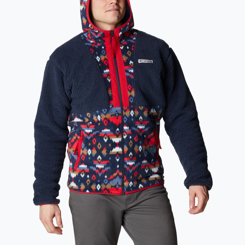 Columbia Herren Backbowl Sherpa Fleece-Sweatshirt navy blau 1952403