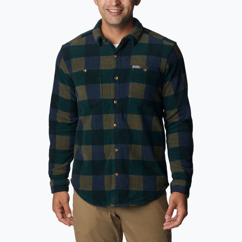 Columbia Flare Gun Fleece Herrenhemd grün/grün 1866624