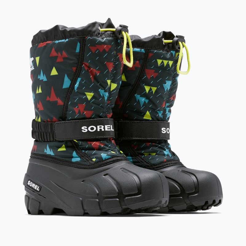 Sorel Flurry Print Boys schwarz/schwarz Kinderschneestiefel