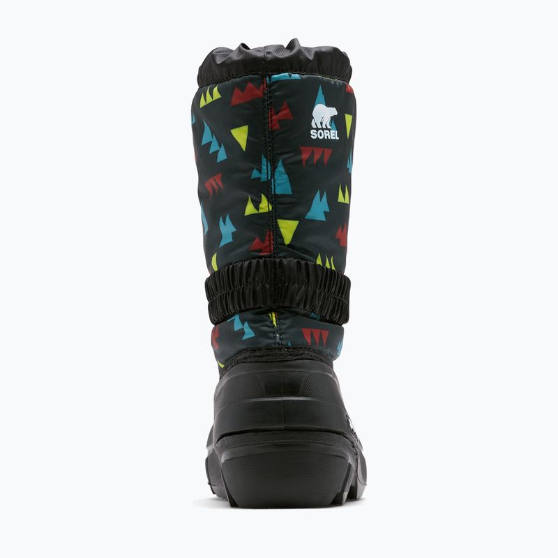 Sorel Flurry Print Boys schwarz/schwarz Kinderschneestiefel 4