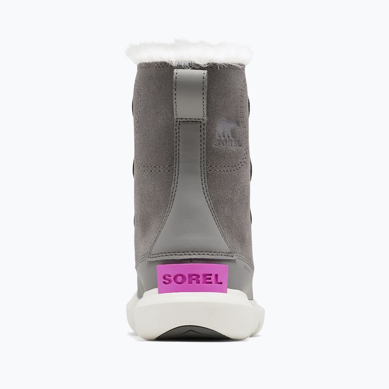 Sorel Sorel Explorer Lace quarry/bright lavender Junior Schneestiefel 10