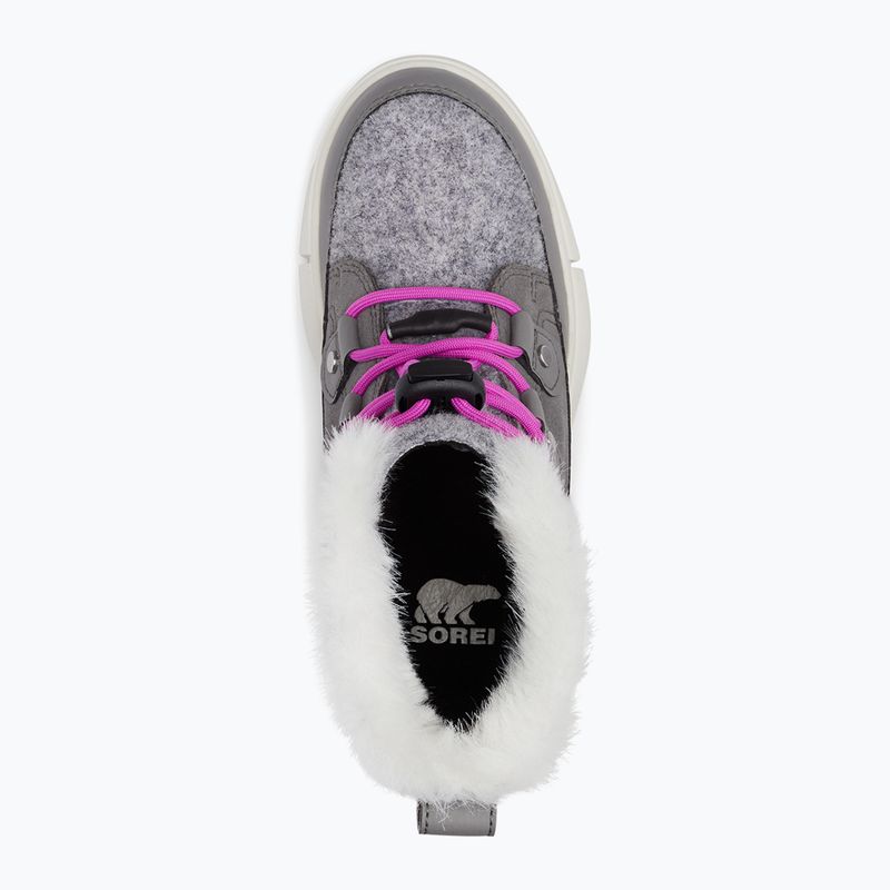 Sorel Sorel Explorer Lace quarry/bright lavender Junior Schneestiefel 11