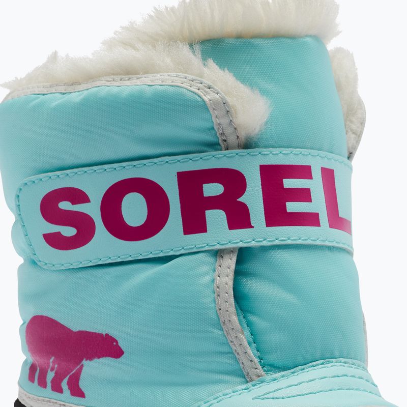 Sorel Snow Commander Kinderschneestiefel ocean surf/cactus rosa 12