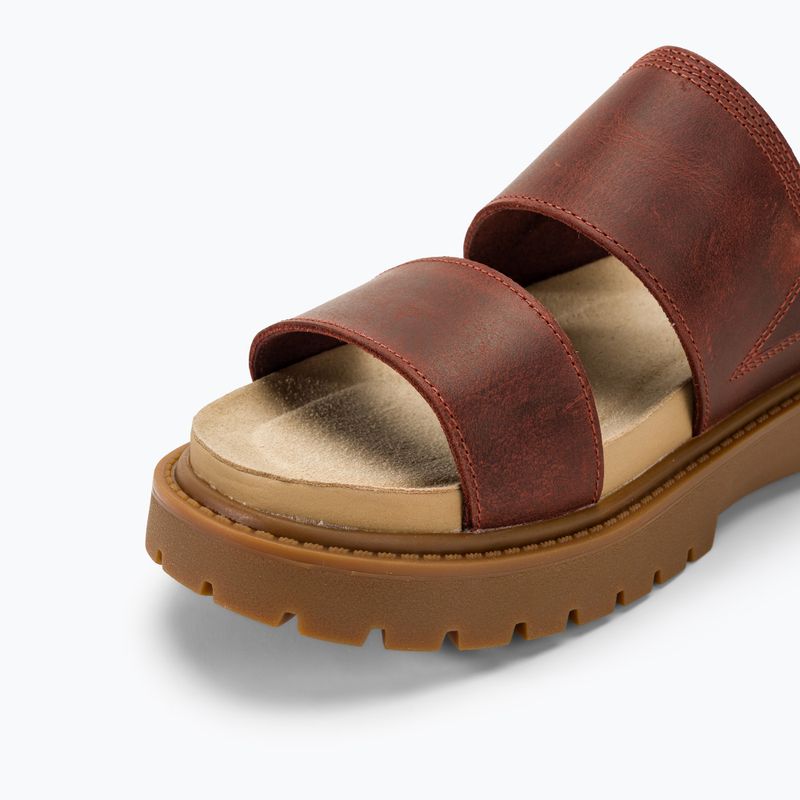 Slides Schlappen  Damen Timberland Clairemont Way dark red full grain 7