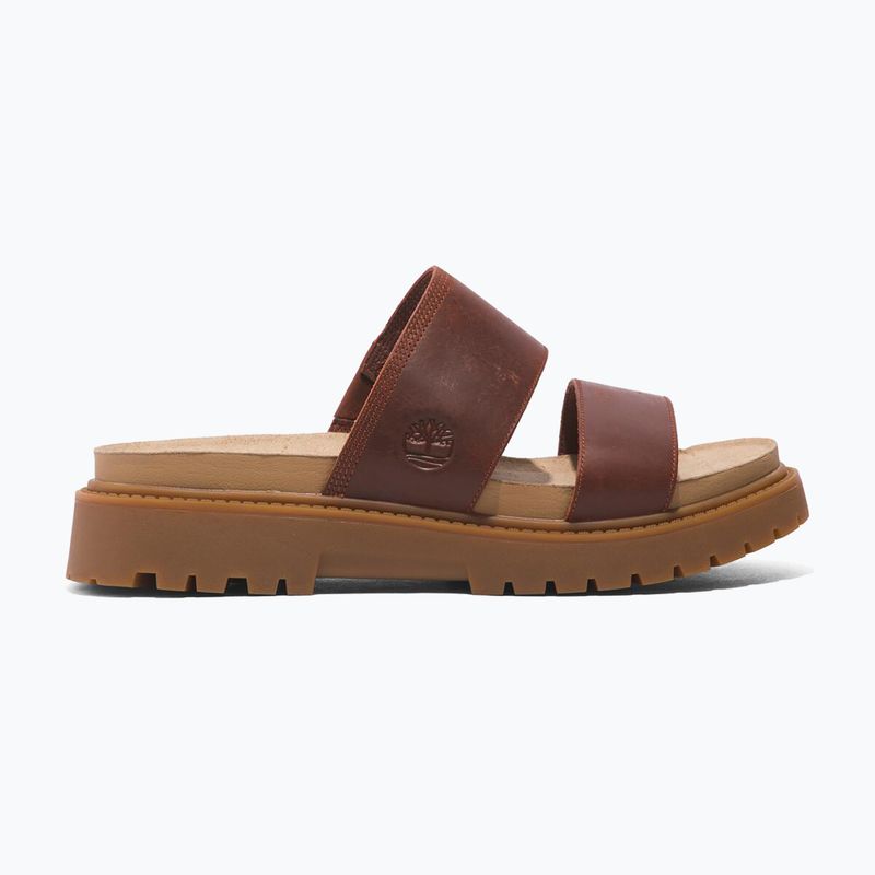 Slides Schlappen  Damen Timberland Clairemont Way dark red full grain 9