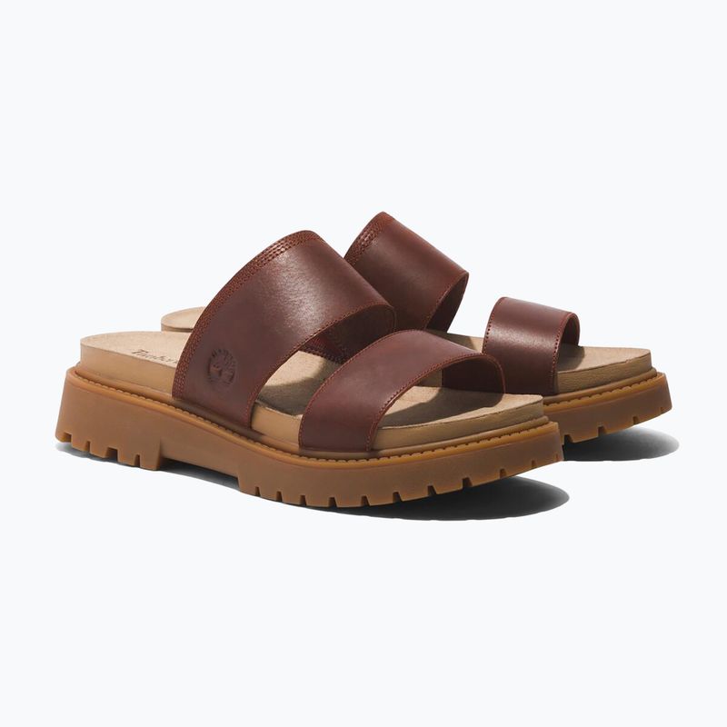 Slides Schlappen  Damen Timberland Clairemont Way dark red full grain 11