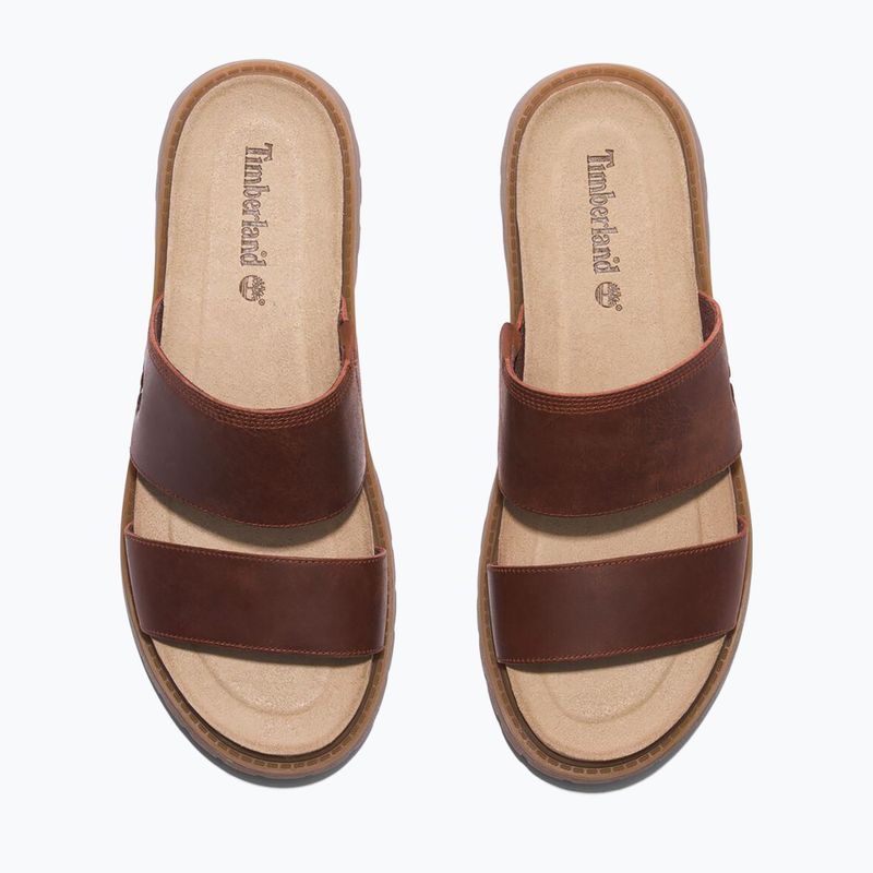 Slides Schlappen  Damen Timberland Clairemont Way dark red full grain 12