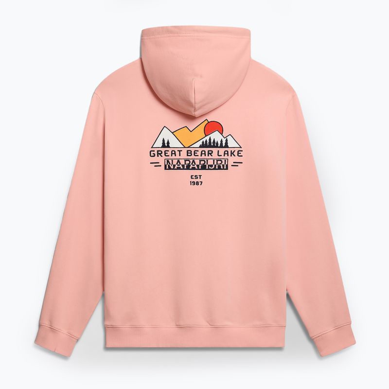 Herren Napapijri B-Boyd H rosa lachsfarbenes Sweatshirt 12