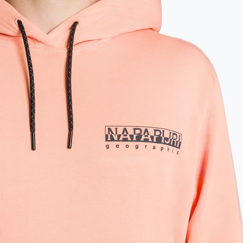 Herren Napapijri B-Boyd H rosa lachsfarbenes Sweatshirt 6