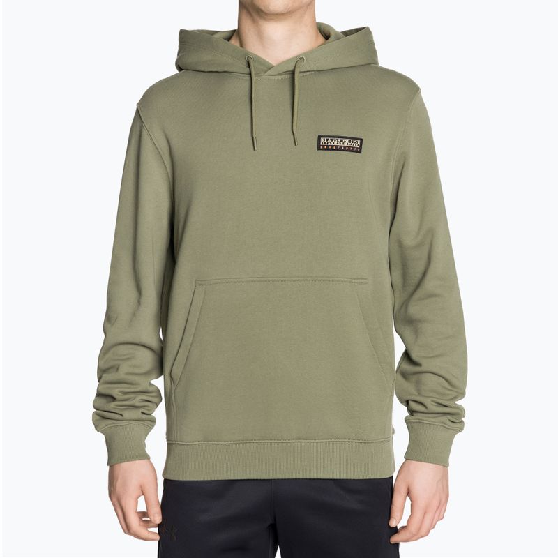 Herren Napapijri B-Iaato H grünes Flechten Sweatshirt