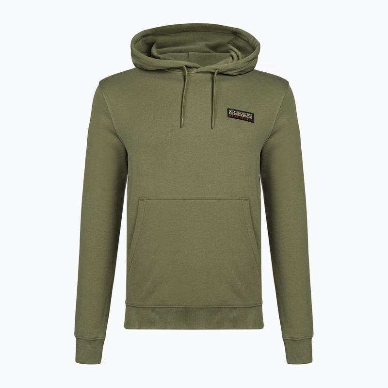 Herren Napapijri B-Iaato H grünes Flechten Sweatshirt 5