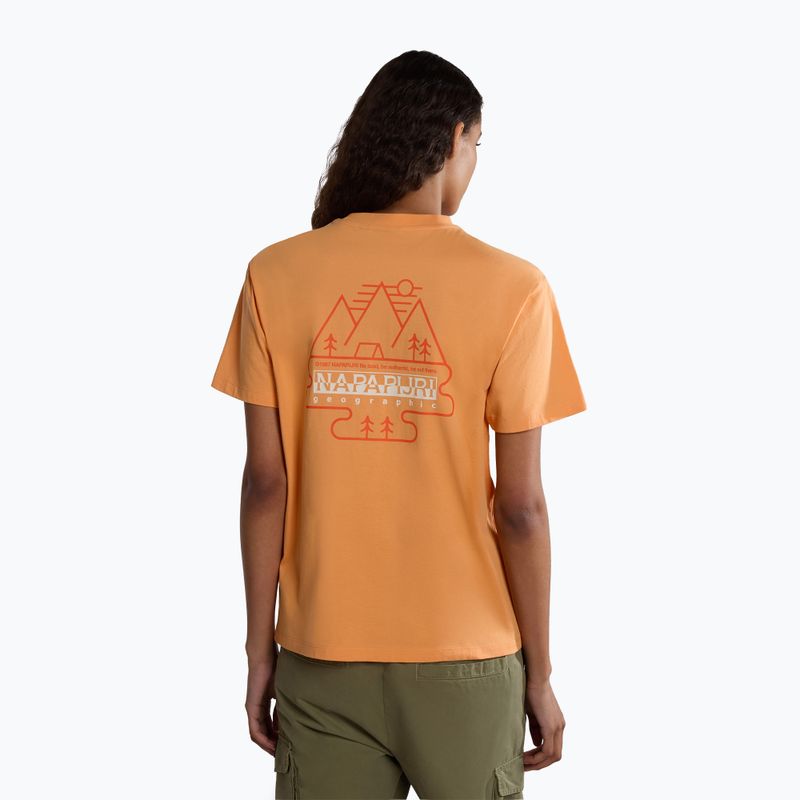 Napapijri Damen S-Faber Orange Mandarine T-Shirt 3