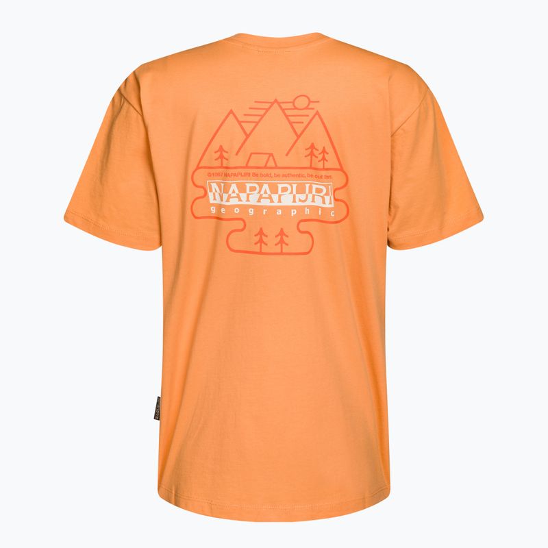 Napapijri Damen S-Faber Orange Mandarine T-Shirt 8