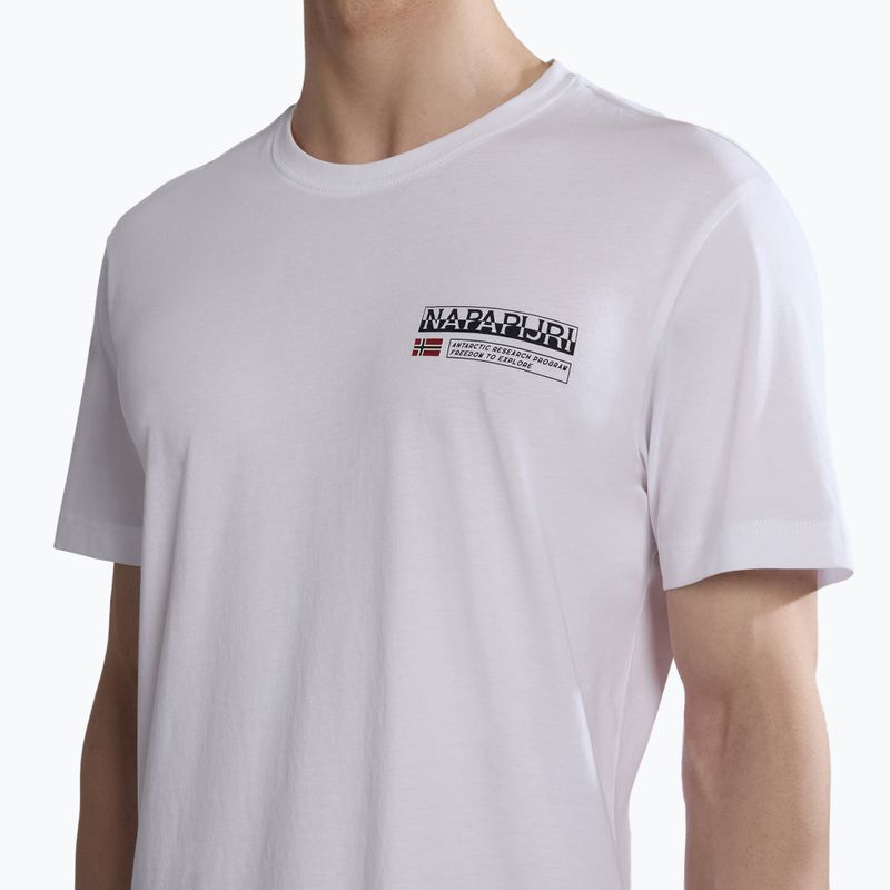 Herren Napapijri S-Kasba hellweißes T-Shirt 4