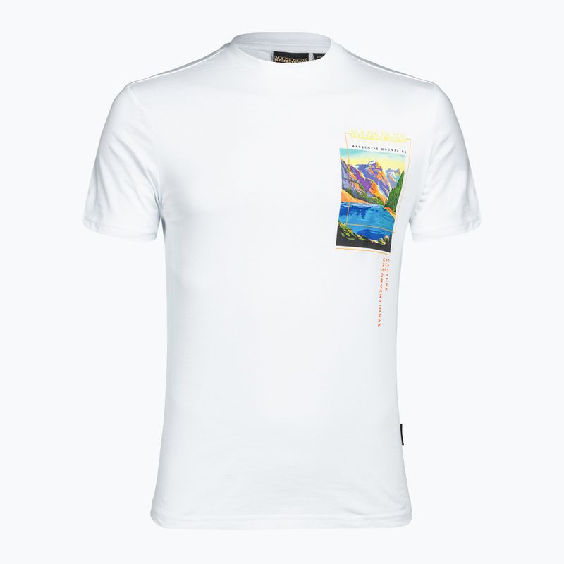 Herren Napapijri S-Kanada hellweißes T-shirt 5