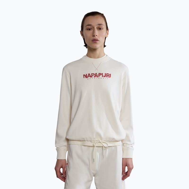 Damen Sweatshirt Napapijri B-Kreis C weiß flüstern