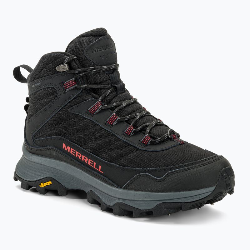 Herren Wanderschuhe Merrell Moab Speed Thermo Spike Mid WP schwarz