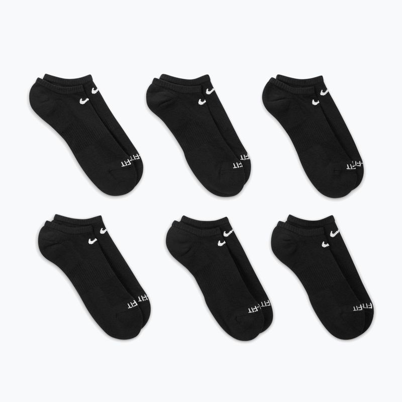 Herrensocken Nike Everyday Plus Cushioned No Show 6 Paar black/white 5