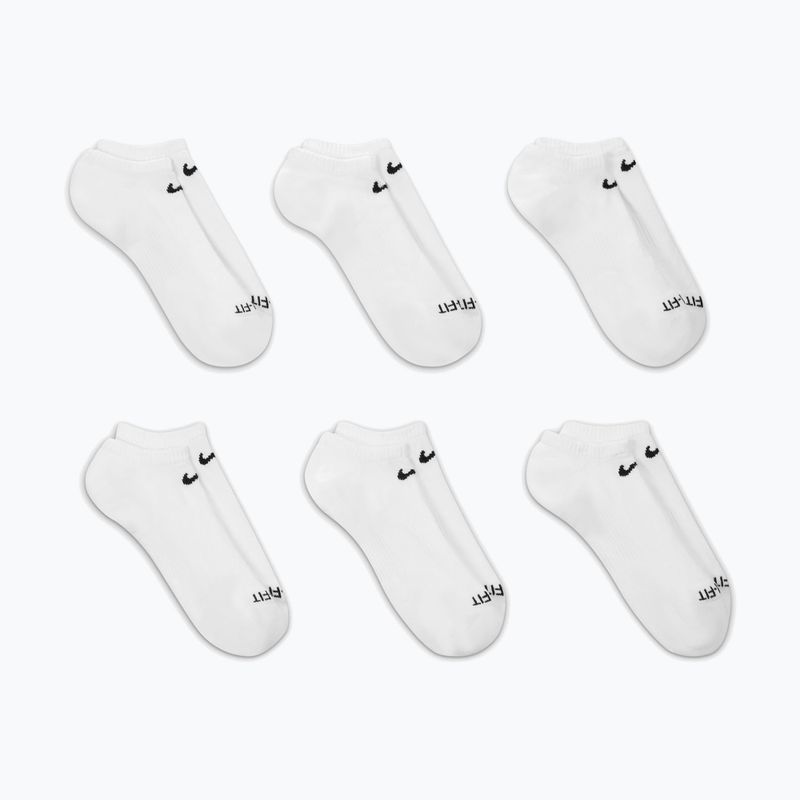 Herrensocken Nike Everyday Plus Cushioned No Show 6 Paar white/black 5