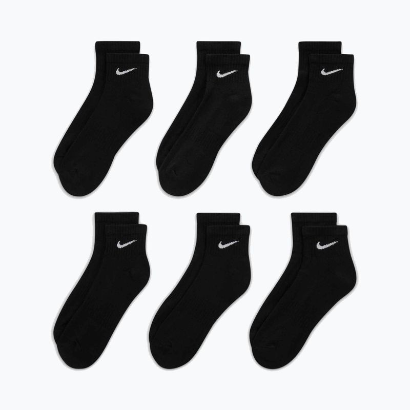 Nike Everyday Cushioned 6 Paar schwarz/weiße Socken 3