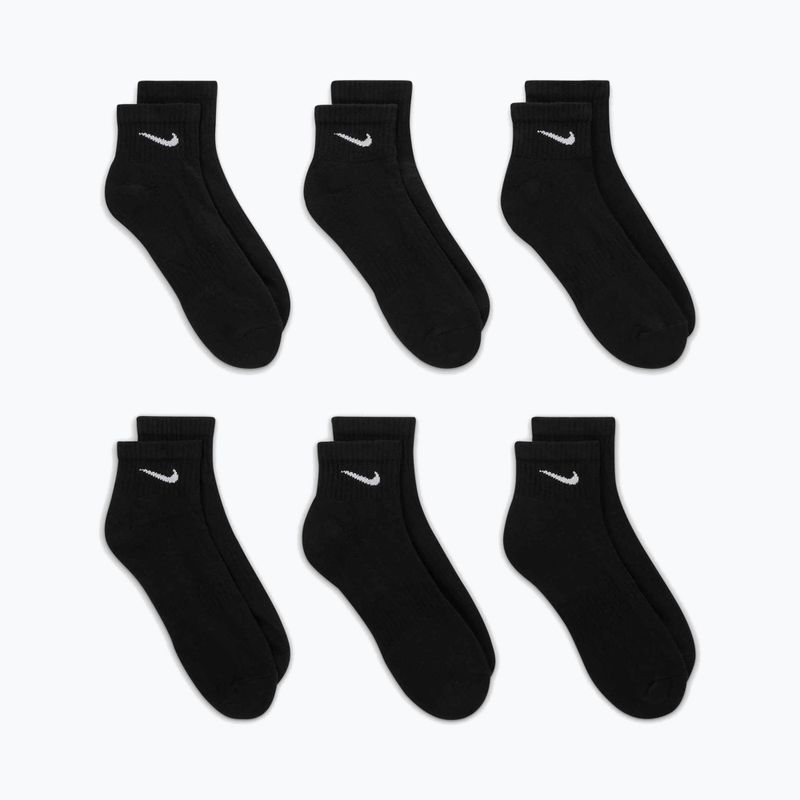 Nike Everyday Cushioned 6 Paar schwarz/weiße Socken 4