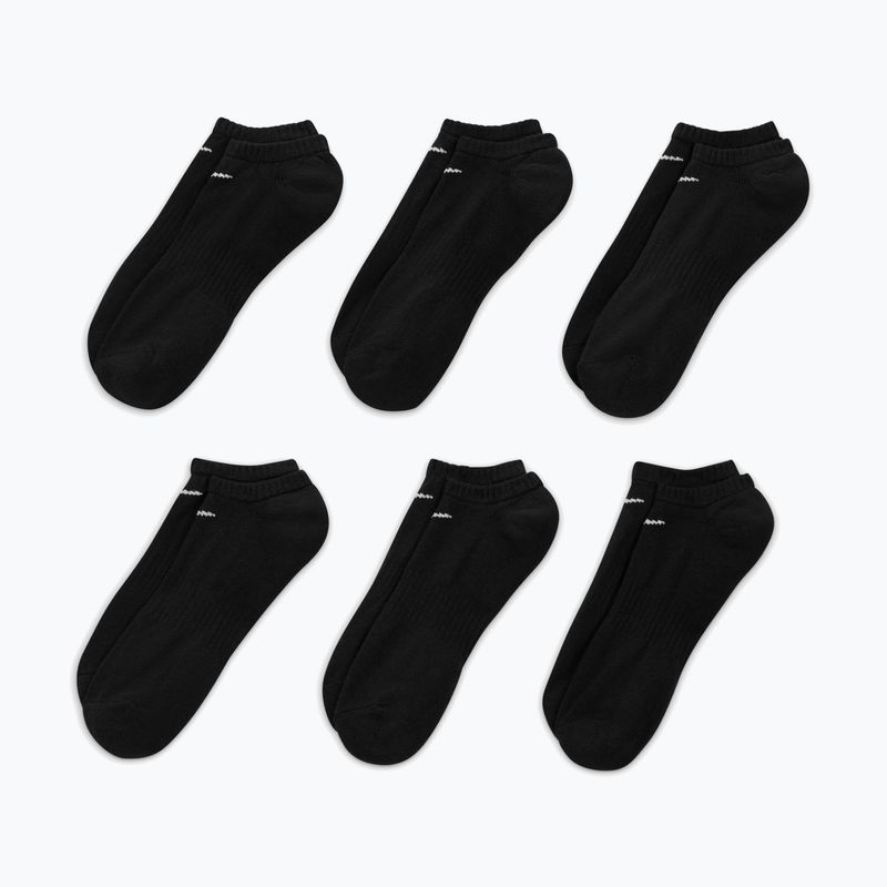 Socken Nike Everyday Cushioned No-Show 6 Paar black/white 3