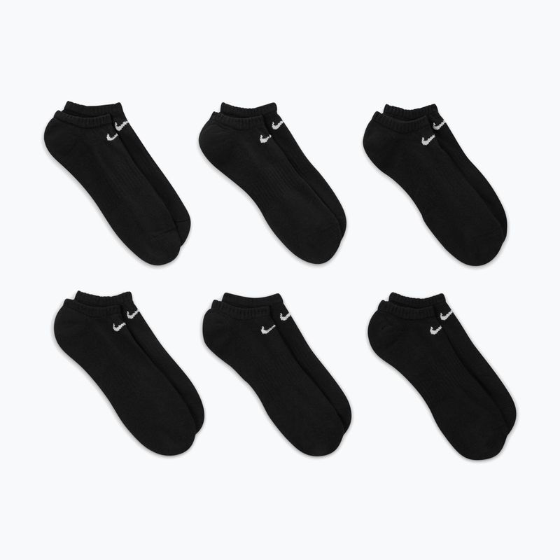 Socken Nike Everyday Cushioned No-Show 6 Paar black/white 4