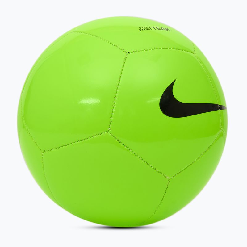 Nike Pitch Team Fußball Größe 4 elektrisch grün/schwarz 2
