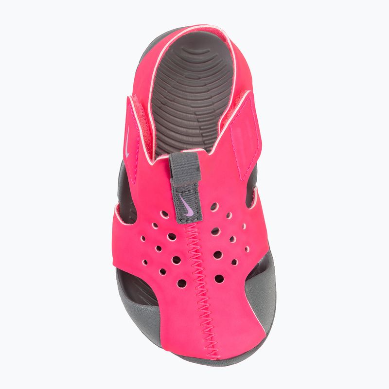 Nike Sunray Protect 2 Kinder Sandalen Hyper Pink/Rauchgrau/Fuchsia Glow 5