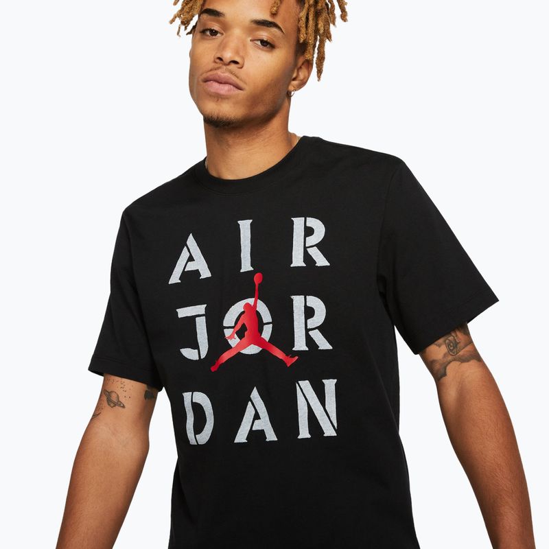 Koszulka męska Nike Jordan AJ5 Graphic black/white/gum red 4