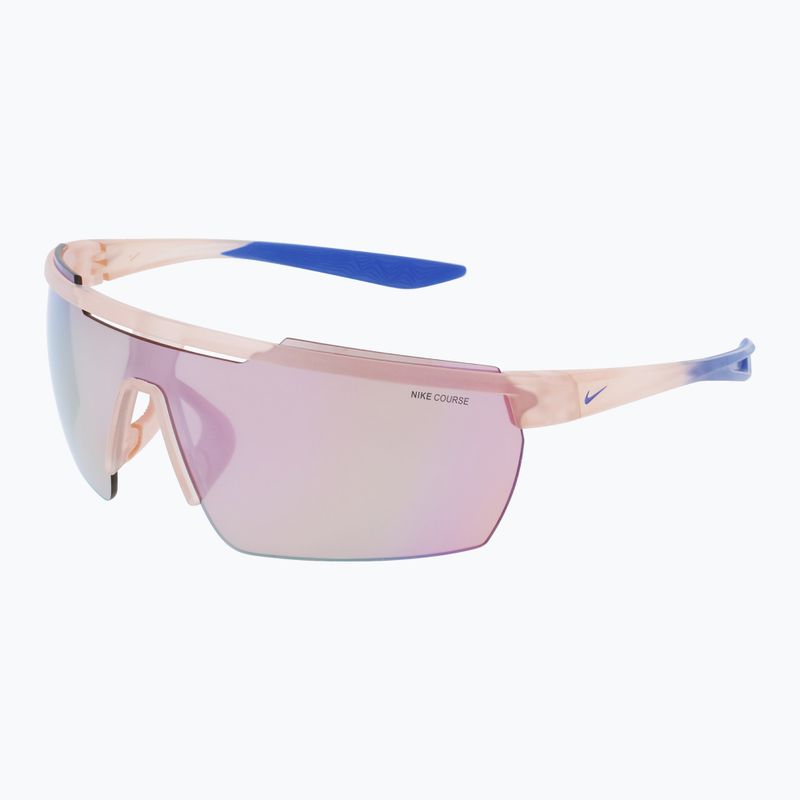 Sonnenbrille Nike Windshield Elite E matte washed coral/ course tint/ milky blue 3