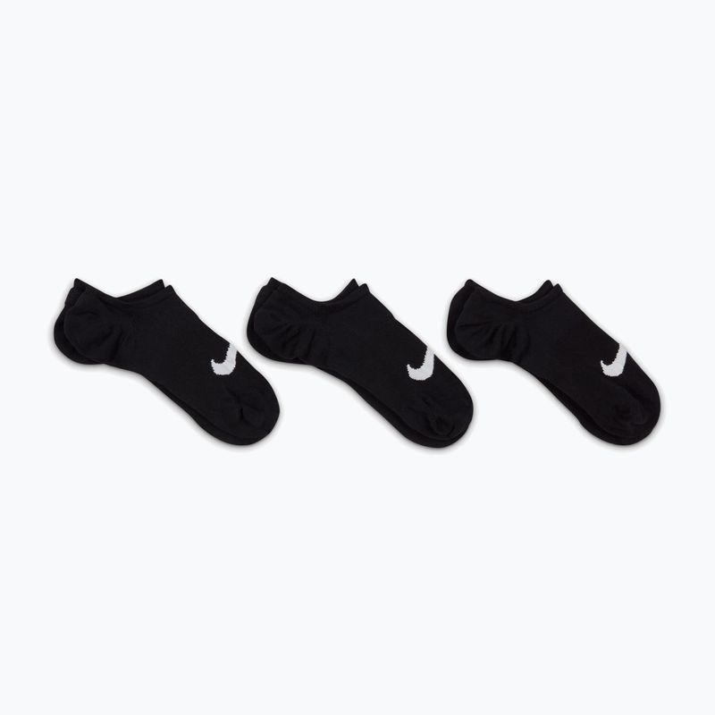 Damensocken Nike Everyday Plus Lightweight Footie 3 Paar black/white 7