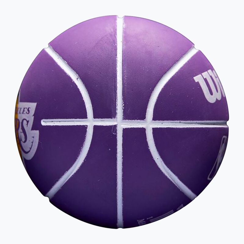 Ball Super Mini Wilson NBA Dribbler Los Angeles Lakers purple 2