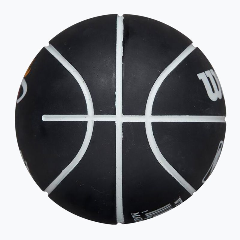 Ball Super Mini Wilson NBA Dribbler Miami Heat black 2
