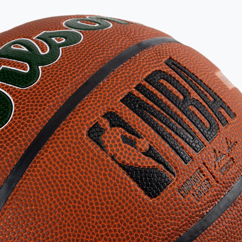 Wilson NBA Team Alliance Milwaukee Bucks Basketball braun WTB3100XBMIL 3