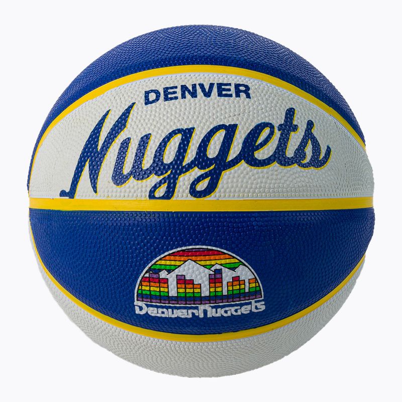 Wilson NBA Team Retro Mini Denver Nuggets Basketball blau WTB3200XBDEN
