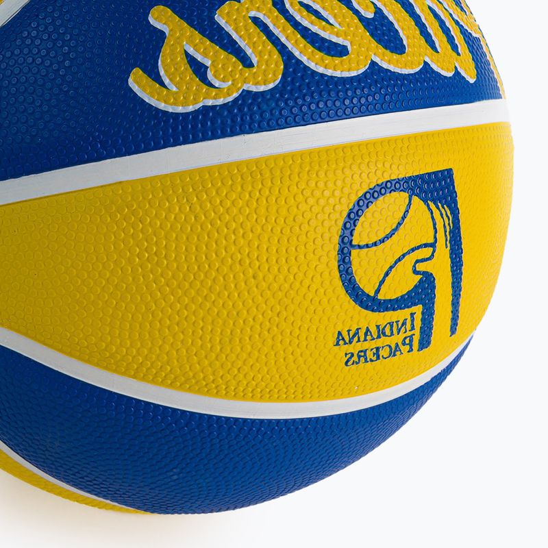 Wilson NBA Team Retro Mini Indiana Pacers Basketball gelb WTB3200XBIND 3