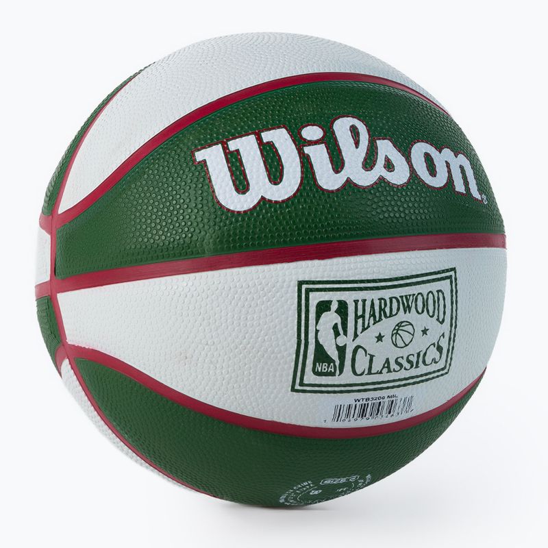 Wilson NBA Team Retro Mini Milwaukee Bucks Basketball grün WTB3200XBMIL 2