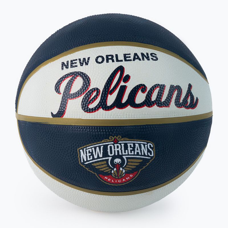 Wilson NBA Team Retro Mini New Orleans Pelicans Basketball in navy blau WTB3200XBBNO
