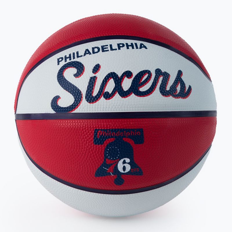 Wilson NBA Team Retro Mini Philadelphia 76ers Basketball rot WTB3200XBPHI