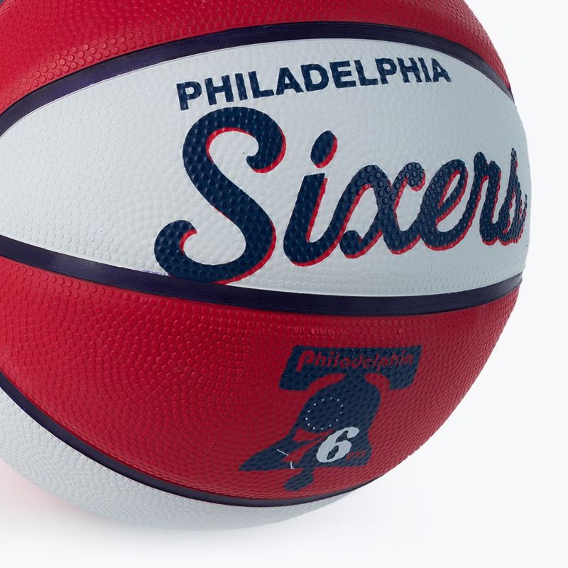 Wilson NBA Team Retro Mini Philadelphia 76ers Basketball rot WTB3200XBPHI 3