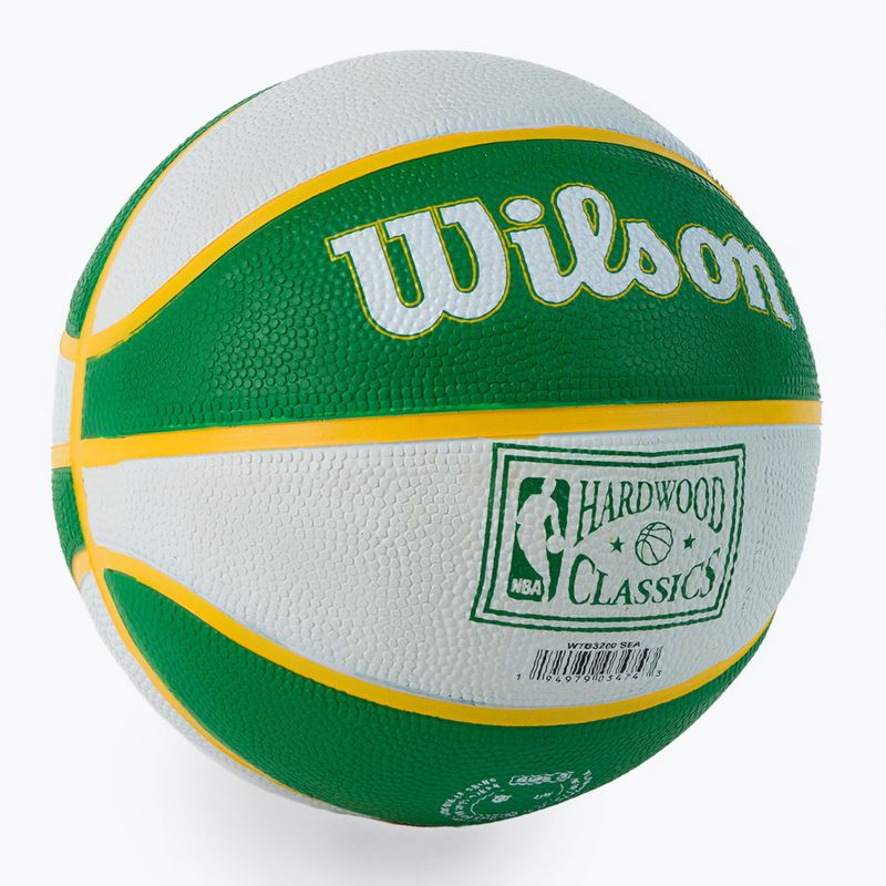 Wilson NBA Team Retro Mini Seattle SuperSonics Basketball grün WTB3200XBSEA 2