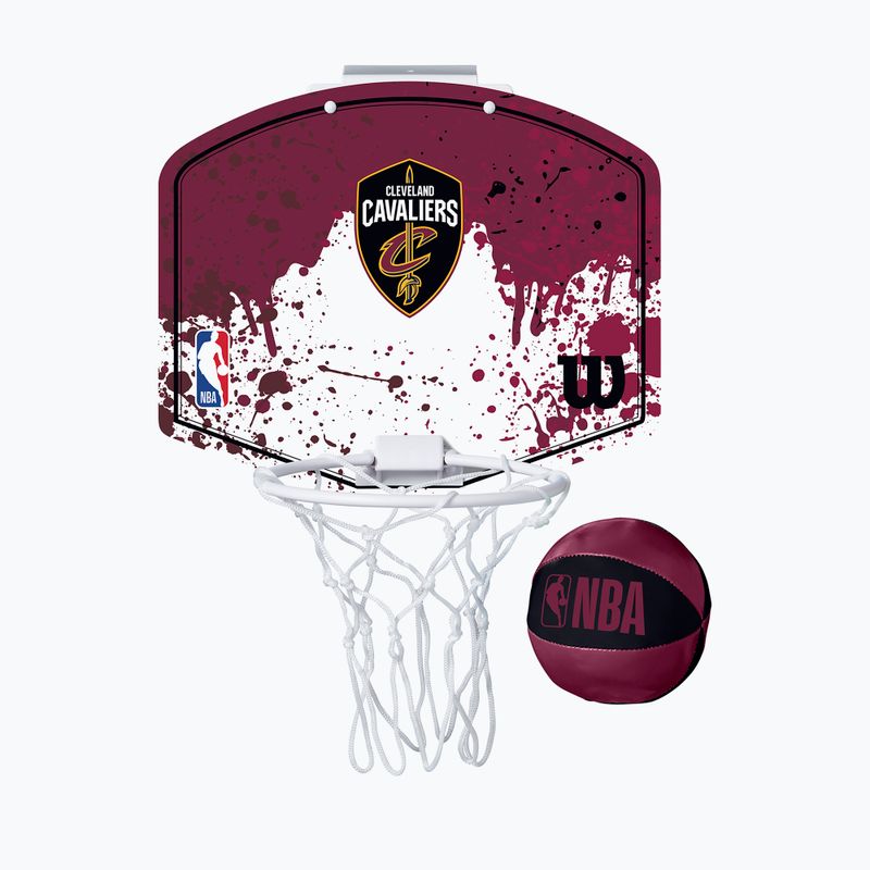 Wilson NBA Team Mini Hoop Cleveland Cavaliers dunkelrot Basketball-Set